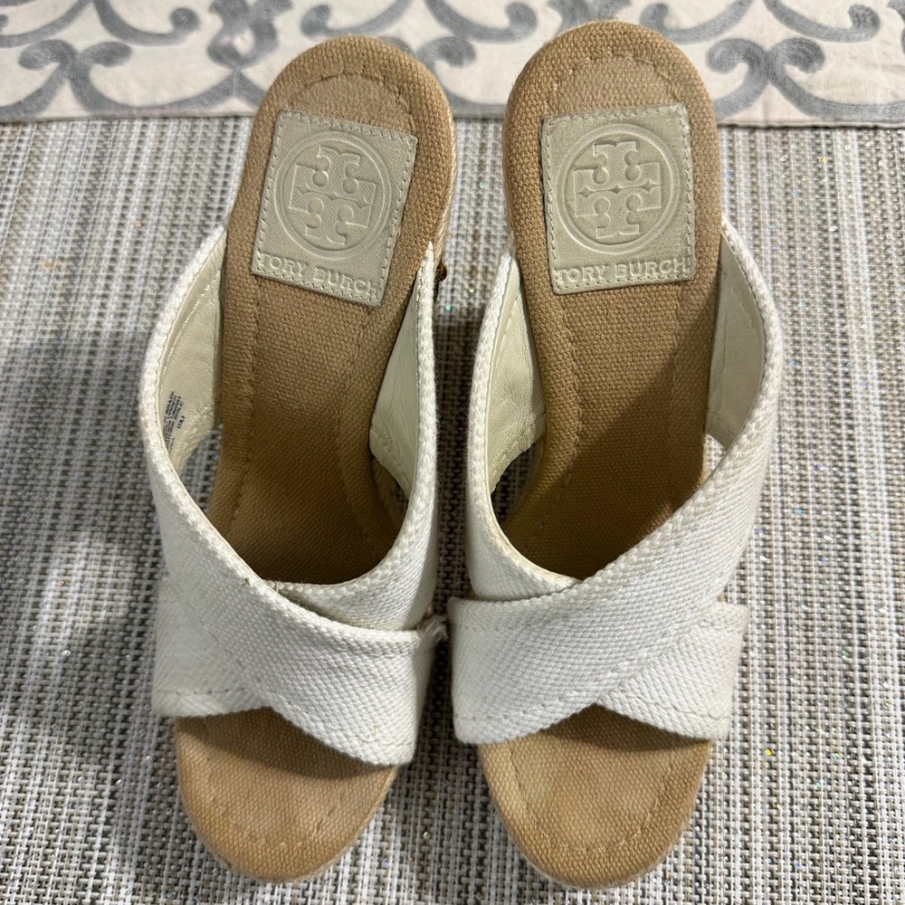Tory Burch Kristen Canvas Wedge